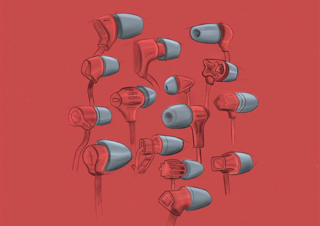 Earbuds-red